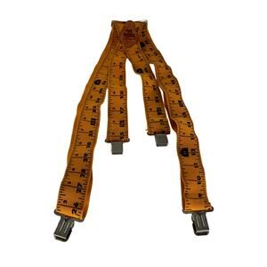 The Boss Suspenders XL 2" x 45"-72" Bright Yellow Tape Measure Ruler Adjustable